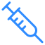 Blue syringe icon representing a boost in marketing strategies