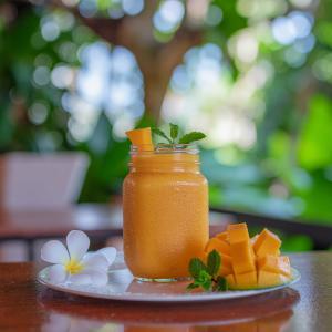 mason jar with mango treez